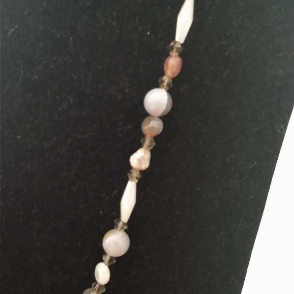 😀 NECKLACE EARRINGS SET HANDMADE NEW 30" BEAUTIFUL - Picture 3 of 9